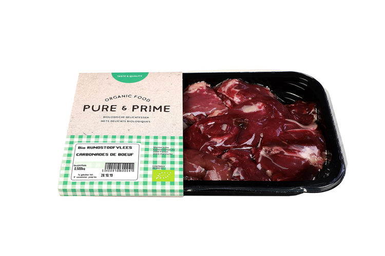 Pure & Prime Rundsstoofvlees bio 500g